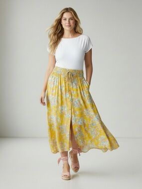 RACHEL ZOE Floral Maxi Skirt